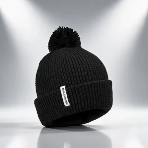 Шапка SALOMON Pompom Beanie Deep Black
