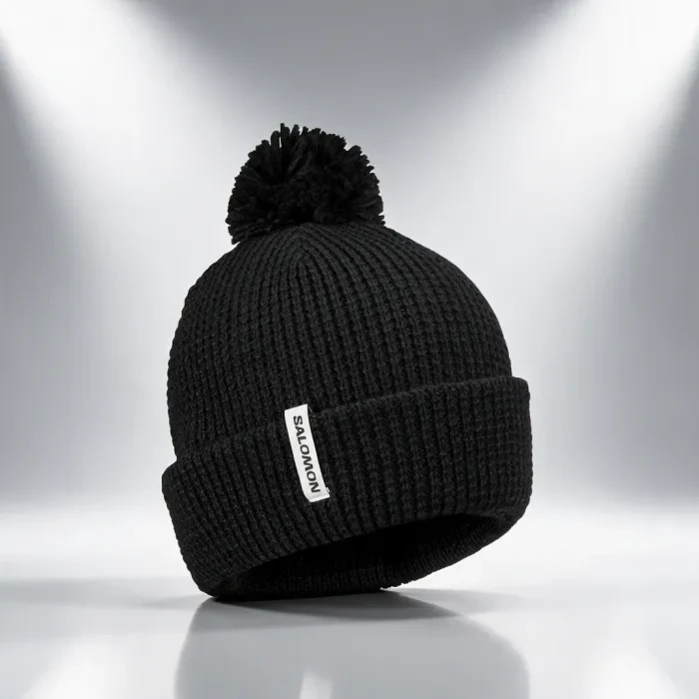 Шапка SALOMON Pompom Beanie Deep Black