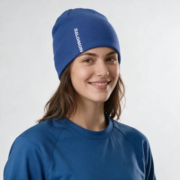 Шапка SALOMON Graphic Beanie Clematis Blue