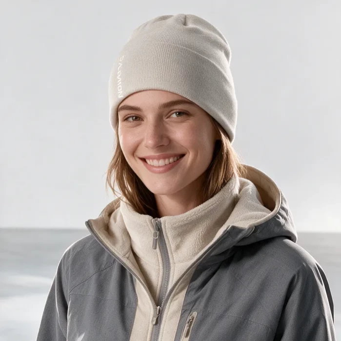 Шапка SALOMON Graphic Beanie Silver Cloud