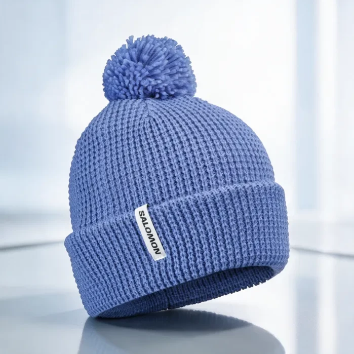 Шапка SALOMON Pompom Beanie Wedgewood